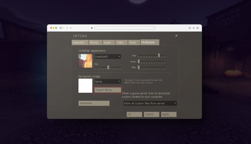 creating spray in tf2