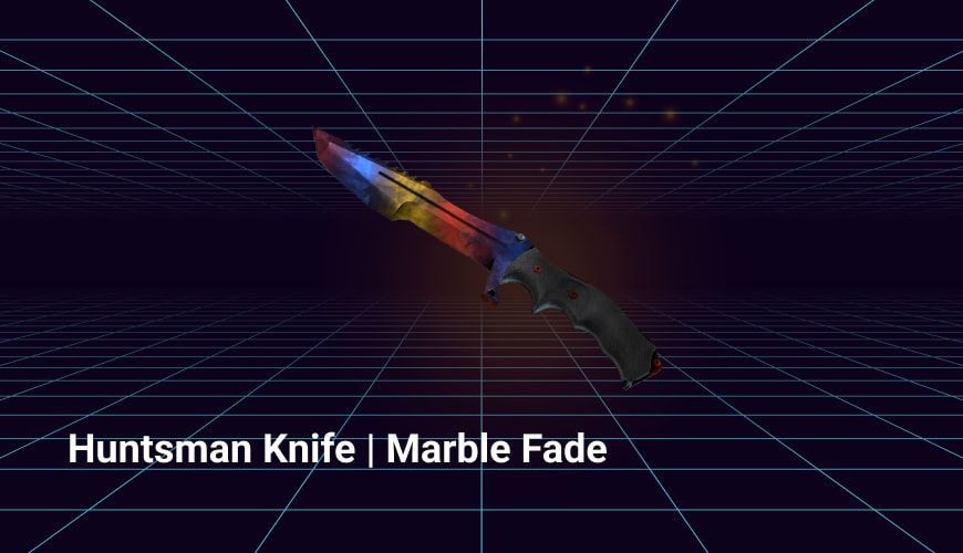 huntsman knife marble fade