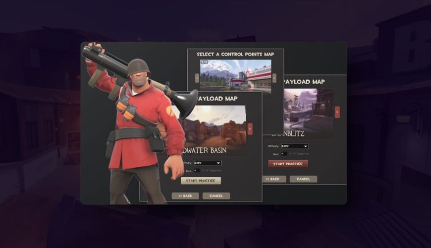 practicing techniques in tf2