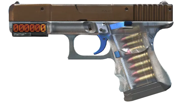 StatTrak™ Glock-18 | Clear Polymer (Battle-Scarred)