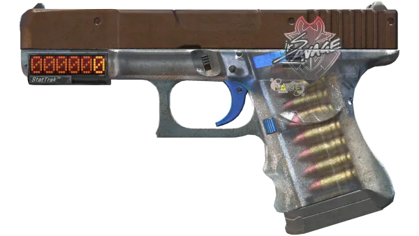 StatTrak™ Glock-18 | Clear Polymer (Battle-Scarred)
