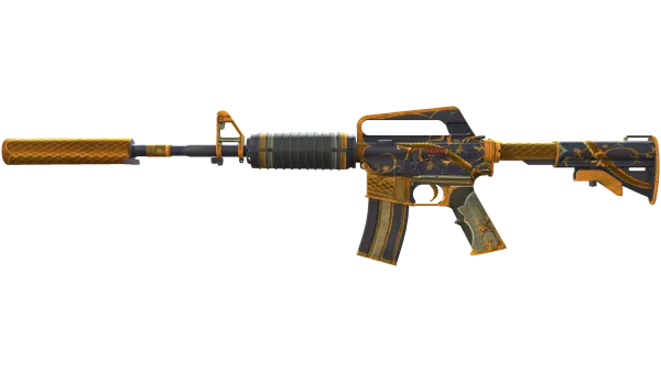 StatTrak™ M4A1-S | Golden Coil (Battle-Scarred)