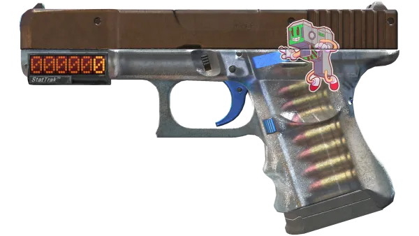 StatTrak™ Glock-18 | Clear Polymer (Battle-Scarred)