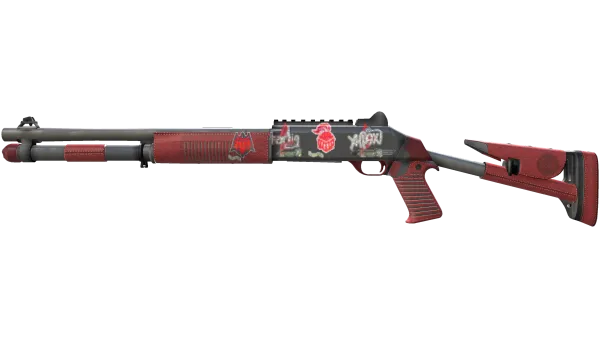 XM1014 | Red Leather (Minimal Wear)