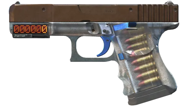 StatTrak™ Glock-18 | Clear Polymer (Battle-Scarred)