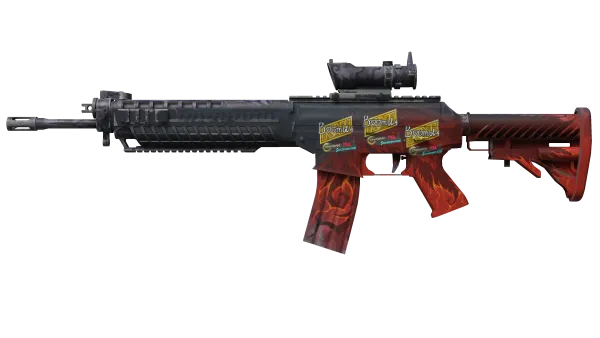 SG 553 | Darkwing (Well-Worn)