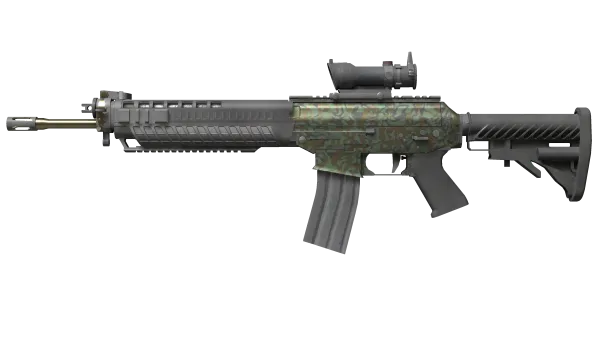 SG 553 | Army Sheen (Field-Tested)