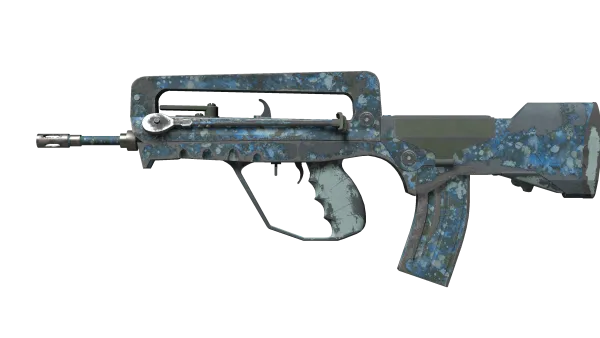FAMAS | Cyanospatter (Battle-Scarred)