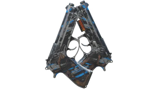 StatTrak™ Dual Berettas | Shred (Well-Worn)