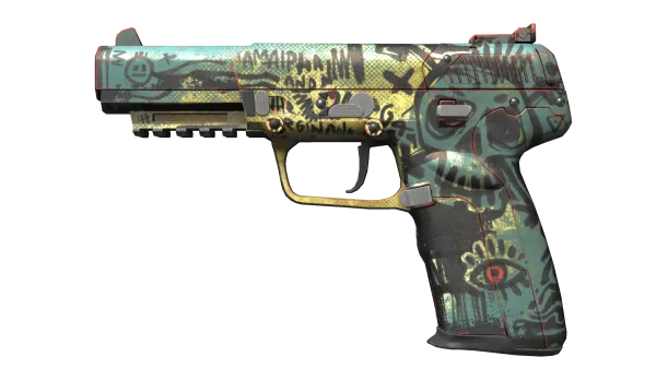 StatTrak™ Five-SeveN | Scrawl (Well-Worn)
