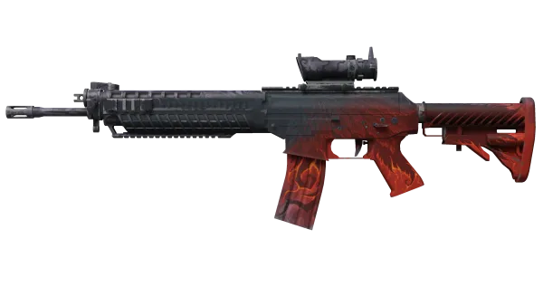 SG 553 | Darkwing (Well-Worn)