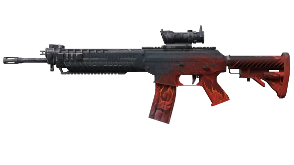 SG 553 | Darkwing (Well-Worn)