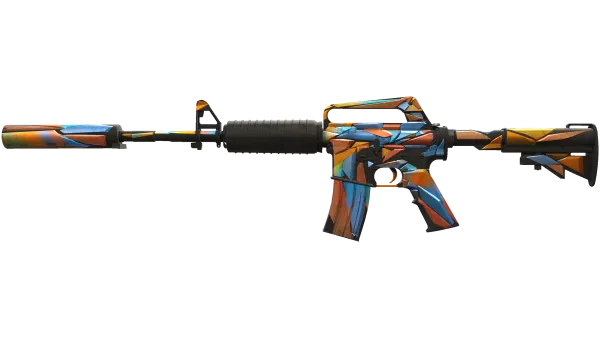 M4A1-S | Leaded Glass (Well-Worn)