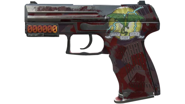 StatTrak™ P2000 | Red FragCam (Battle-Scarred)