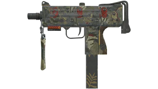 StatTrak™ MAC-10 | Monkeyflage (Battle-Scarred)