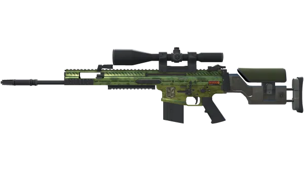 StatTrak™ SCAR-20 | Green Marine (Minimal Wear)