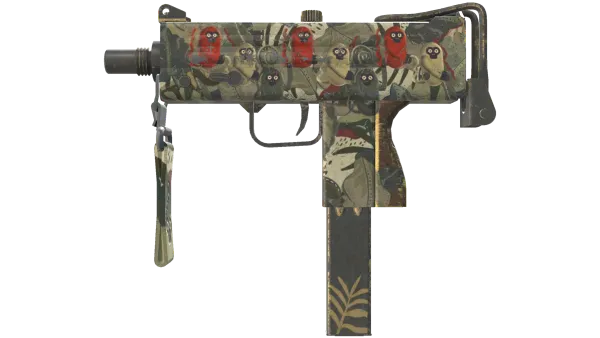 MAC-10 | Monkeyflage (Battle-Scarred)