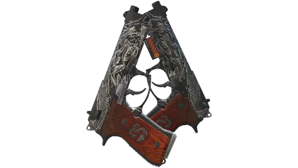 StatTrak™ Dual Berettas | Dualing Dragons (Battle-Scarred)