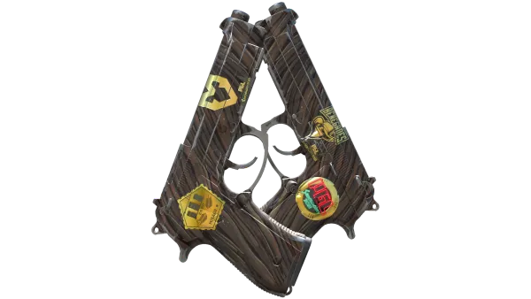 Souvenir Dual Berettas | Drift Wood (Field-Tested)