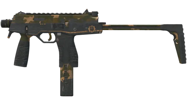 MP9 | Black Sand (Battle-Scarred)