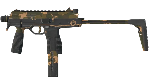 MP9 | Black Sand (Well-Worn)