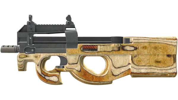 StatTrak™ P90 | Shapewood (Minimal Wear)