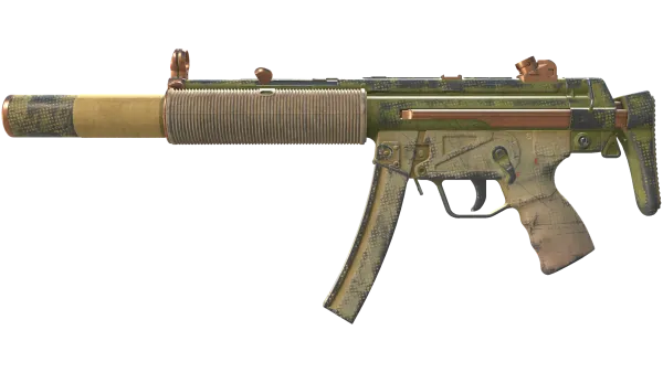 MP5-SD | Savannah Halftone (Battle-Scarred)