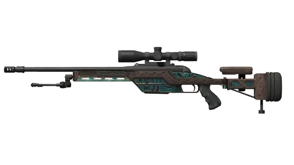 SSG 08 | Azure Glyph (Well-Worn)