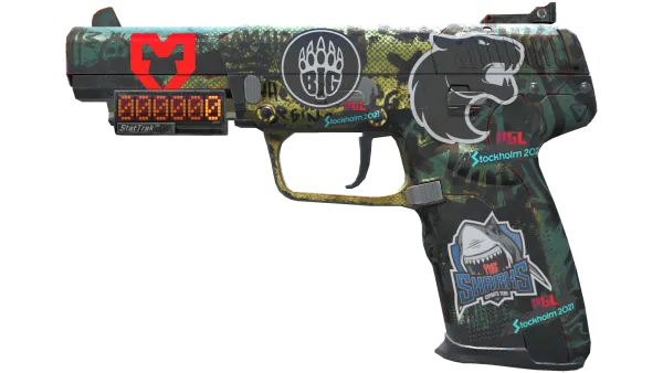 StatTrak™ Five-SeveN | Scrawl (Battle-Scarred)