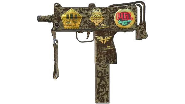 Souvenir MAC-10 | Sienna Damask (Field-Tested)