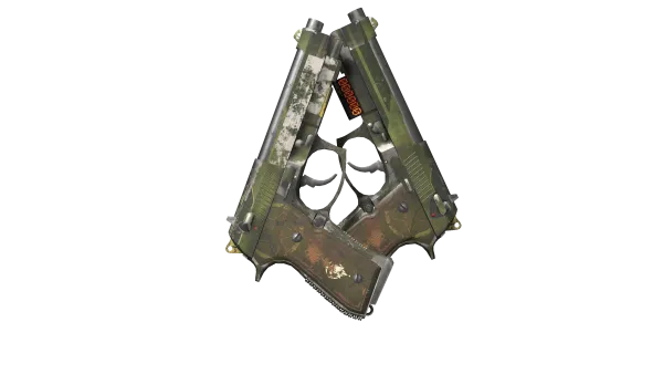 StatTrak™ Dual Berettas | Retribution (Well-Worn)