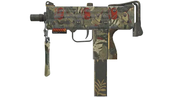 StatTrak™ MAC-10 | Monkeyflage (Battle-Scarred)