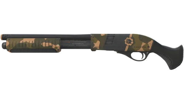 Sawed-Off | Black Sand (Well-Worn)