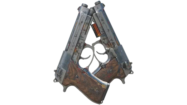 StatTrak™ Dual Berettas | Hideout (Battle-Scarred)