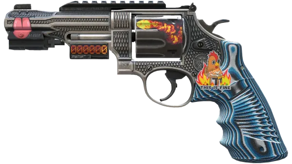 StatTrak™ R8 Revolver | Grip (Well-Worn)