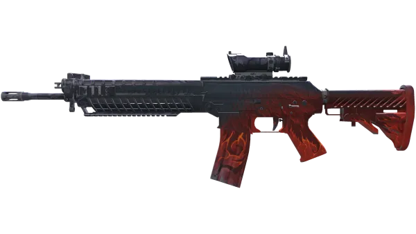 SG 553 | Darkwing (Well-Worn)