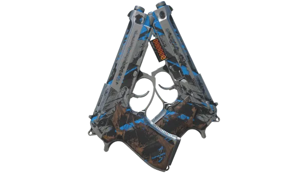 StatTrak™ Dual Berettas | Shred (Battle-Scarred)