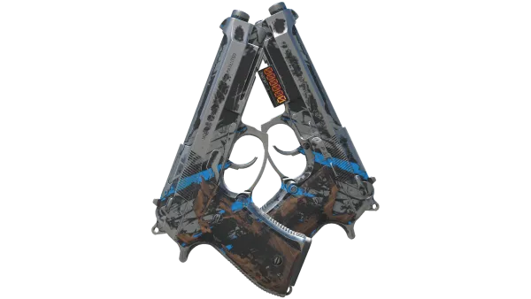 StatTrak™ Dual Berettas | Shred (Battle-Scarred)