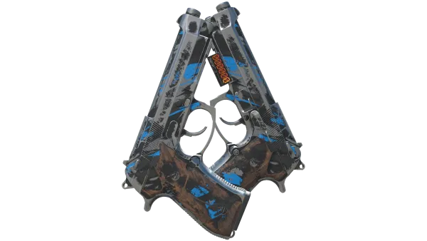 StatTrak™ Dual Berettas | Shred (Battle-Scarred)
