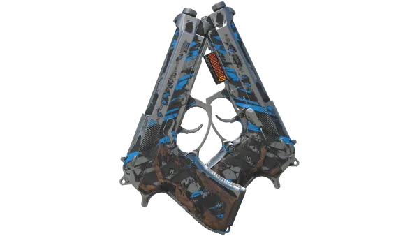 StatTrak™ Dual Berettas | Shred (Battle-Scarred)