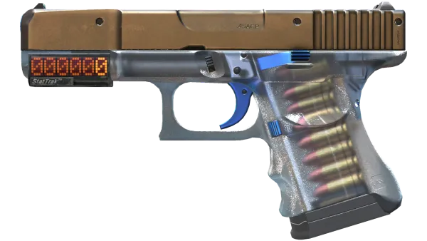 StatTrak™ Glock-18 | Clear Polymer (Minimal Wear)