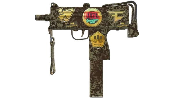 Souvenir MAC-10 | Sienna Damask (Minimal Wear)