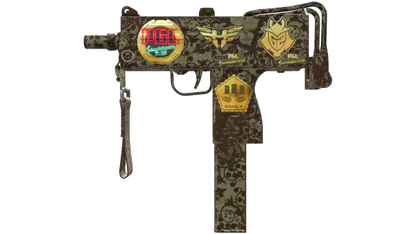 Souvenir MAC-10 | Sienna Damask (Minimal Wear)