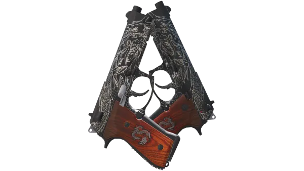 Dual Berettas | Dualing Dragons (Field-Tested)