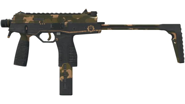 MP9 | Black Sand (Battle-Scarred)