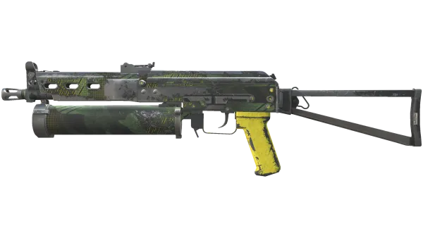 StatTrak™ PP-Bizon | Jungle Slipstream (Battle-Scarred)