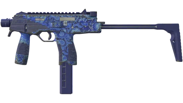 MP9 | Cobalt Paisley (Well-Worn)