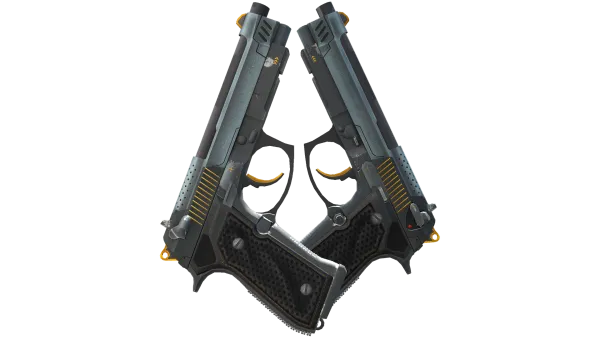 StatTrak™ Dual Berettas | Ventilators (Field-Tested)