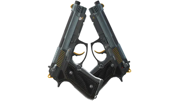 StatTrak™ Dual Berettas | Ventilators (Field-Tested)