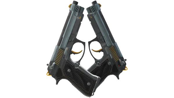 StatTrak™ Dual Berettas | Ventilators (Field-Tested)